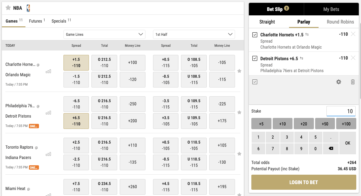 sports betting parlays vs