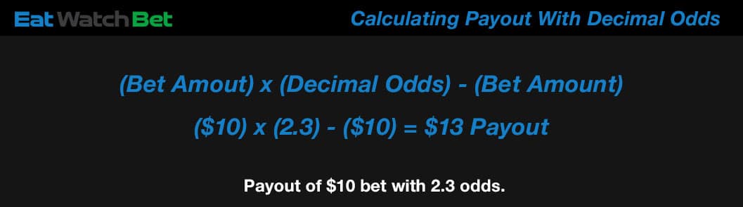 payout with decimal odds