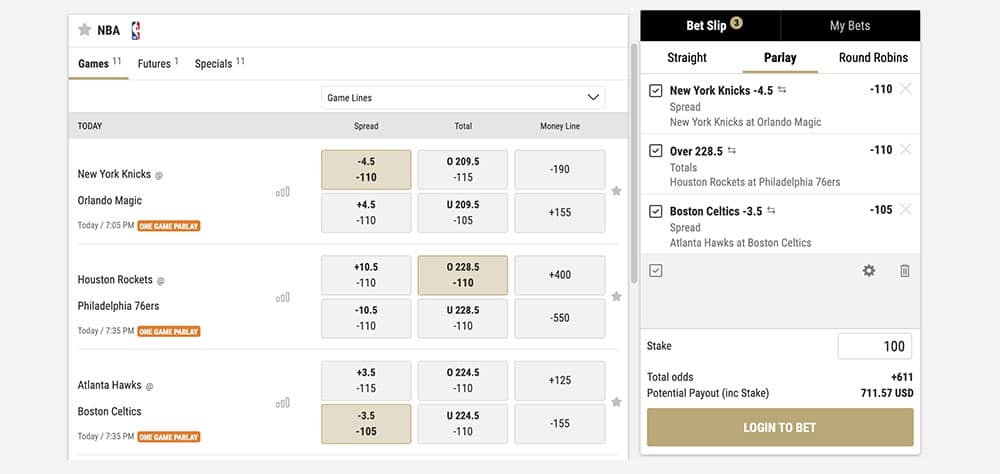 parlay and teaser bets