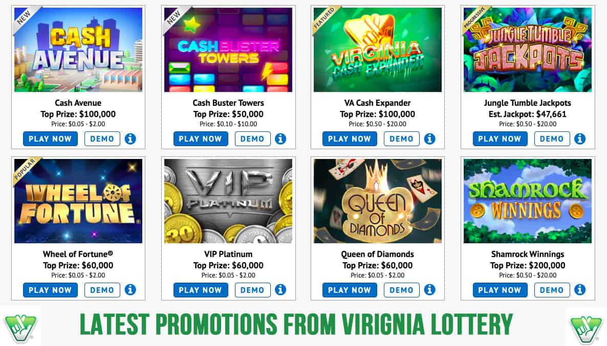 Latest VA Lottery Promotions