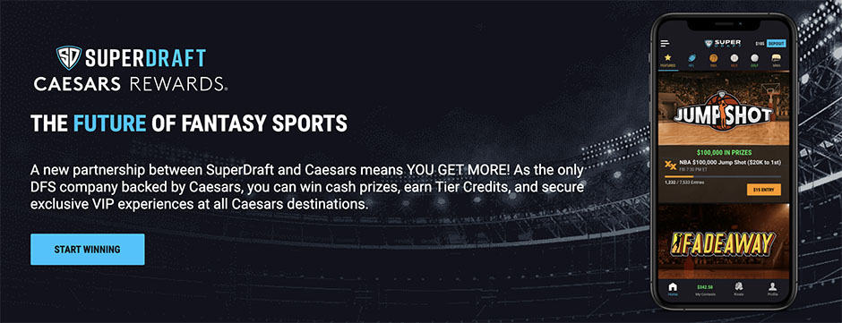 SuperDraft Players Receive Caesars Rewards