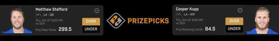 PrizePicks NFL Minggu 5 Kontes