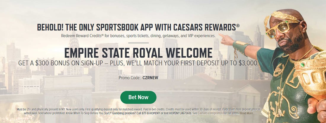 Caesars New York BVNEW Bonus