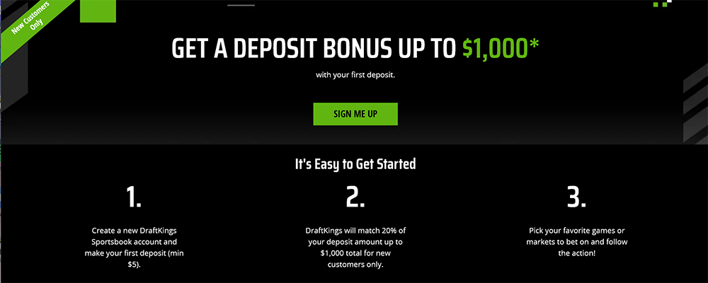 New DraftKings Deposit Bonus Promotion