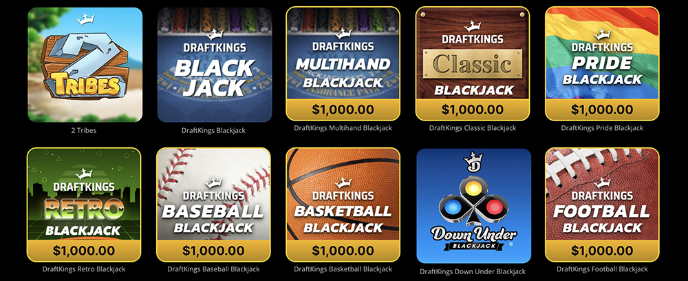 Featured DraftKings Casino Games