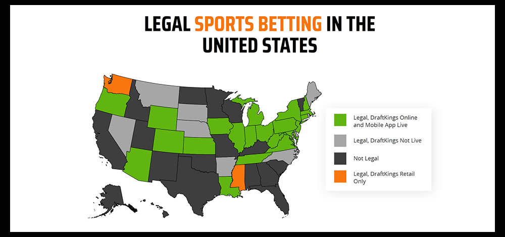 Where is DraftKings Sportsbook Legal