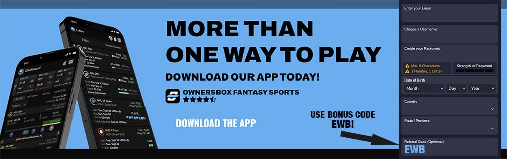 Best NFL DFS Promo Codes: OwnersBox Fantasy Promo Code Leads The Way