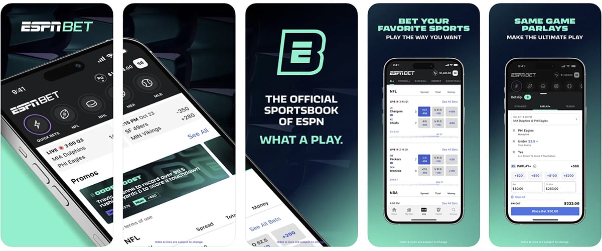 ESPN Bet App Screenshots