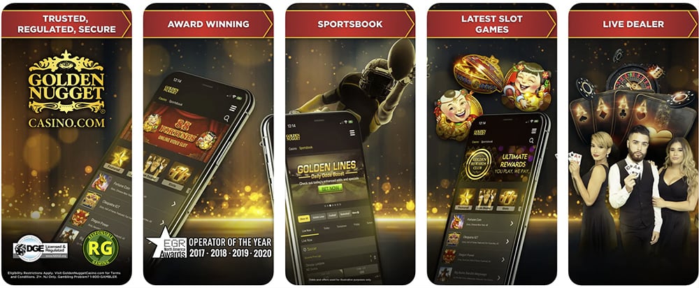 Golden Nugget Casino App Screenshots