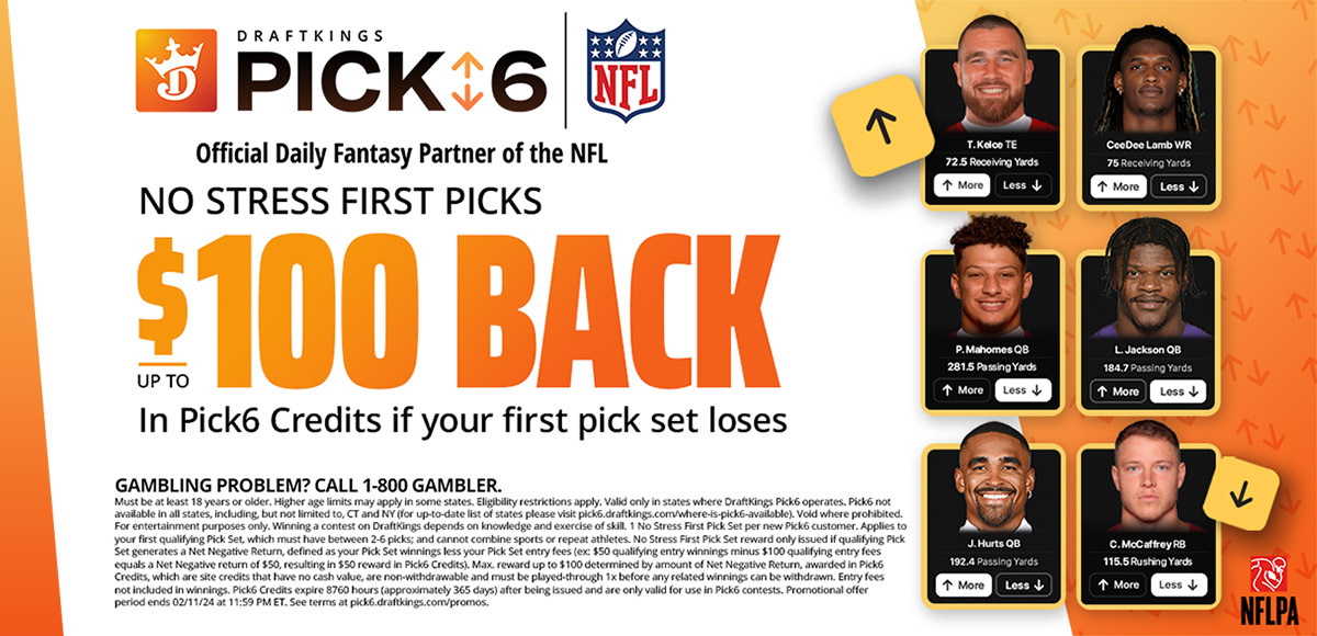 DraftKings Launches New Pick6 DFS Game