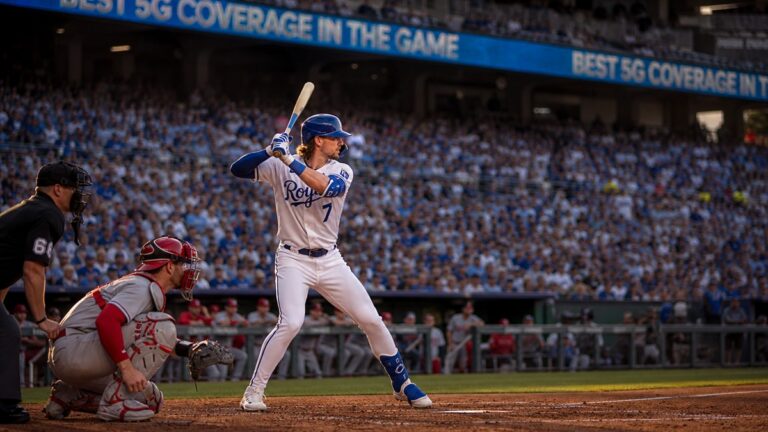 Bobby Witt Jr. batting for the Kansas City Royals